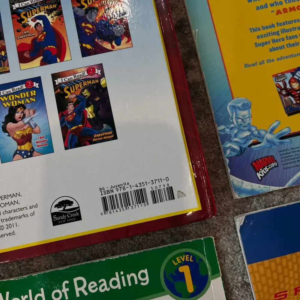 Beginner Reader Super Hero Book Lot